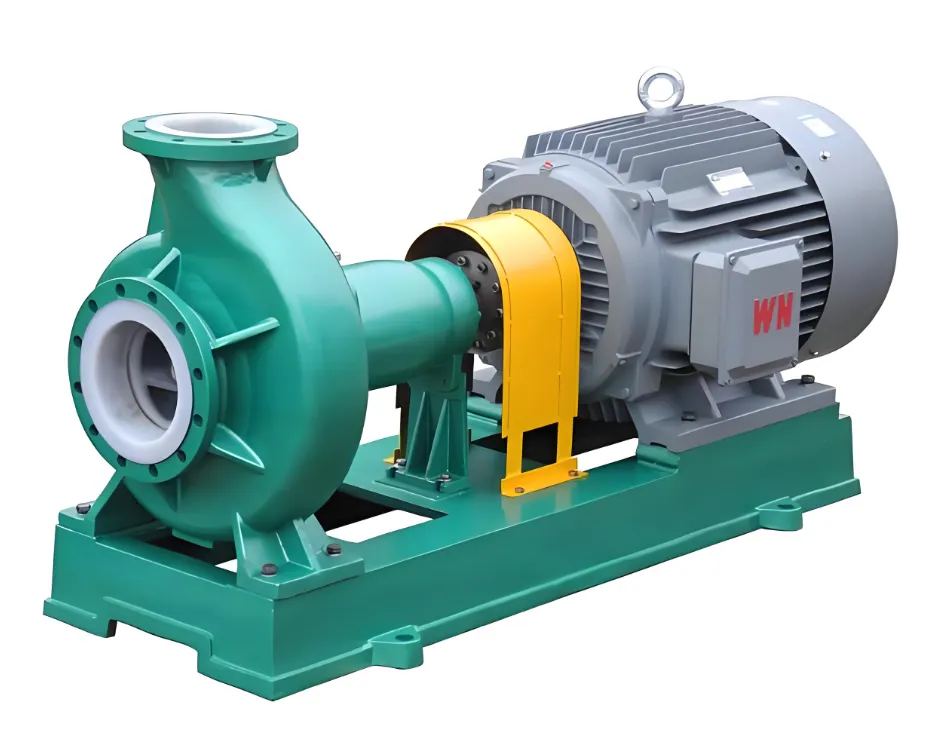 IHF serijos fluoro plastiko cheminis išcentrinis siurblys